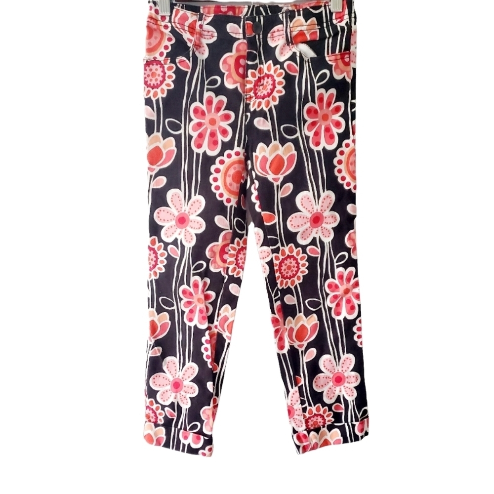 Gymboree Bold Floral Hippie Mod Print Pants New with Tags Size 10